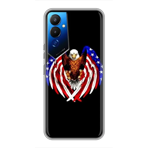 Чехол с рисунком «Крылья США» для TECNO POVA 4 (LG7n) Чехол с рисунком «Крылья США» для TECNO POVA 4 (LG7n)