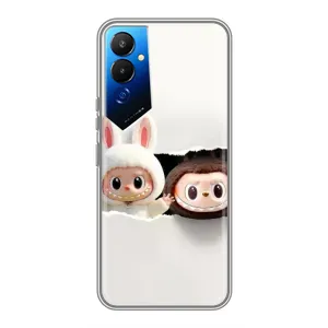 Чехол с принтом Лабубу для Tecno POVA 4 (LG7n) (Фигурки Labubu)