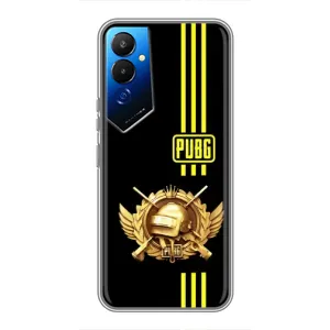 Чохол (TPU) з картинкою "Лого Пабг" на Техно Пова 4 (Логотип PUPG)