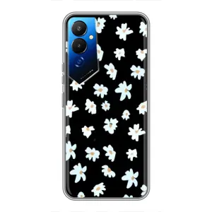 Чехол с ромашками на Tecno POVA 4 (LG7n) (Маленькие ромашки)