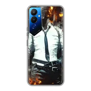 Чохол з картинкою "Герой Pubg" на Tecno POVA 4 (LG7n) (Man Пубг)