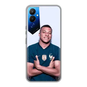 Чохол (TPU) з Футболістом на Tecno POVA 4 (LG7n) (Мбаппешичка)