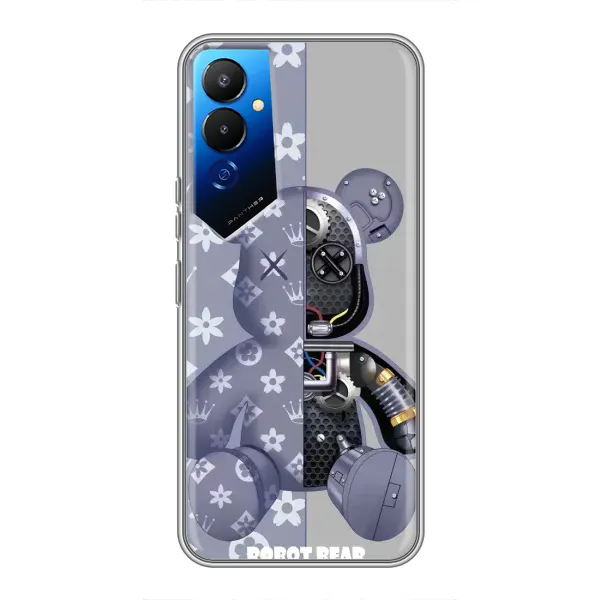 Чехол с рисунком «Медведь Louis Vuitton» для TECNO POVA 4 (LG7n)