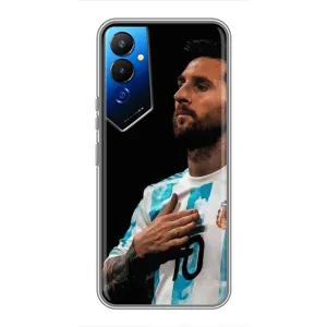 Чехлы Лео Месси Аргентина для Tecno POVA 4 (LG7n) (Месси Капитан)