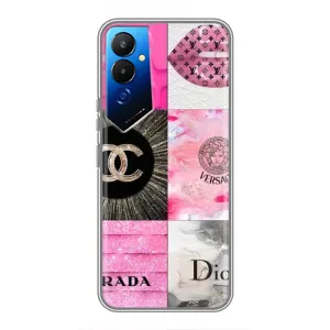 Чохол (Dior, Prada, YSL, Chanel) для Tecno POVA 4 (LG7n) (Модніца)
