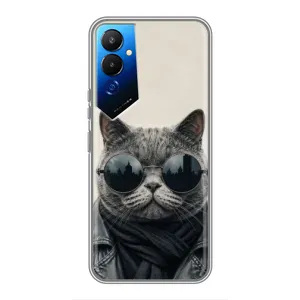 Чехол на тематику: Коты для TECNO POVA 4 (LG7n) (Модный кот)