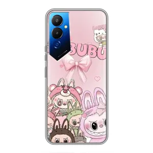 Чехол с принтом Лабубу для Tecno POVA 4 (LG7n) (Монстры Лабубу)