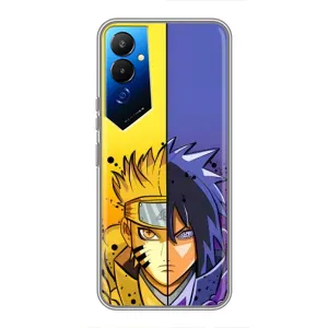Купить Чехлы на телефон с принтом Anime для Tecno POVA 4 (LG7n) (Naruto Vs Sasuke)
