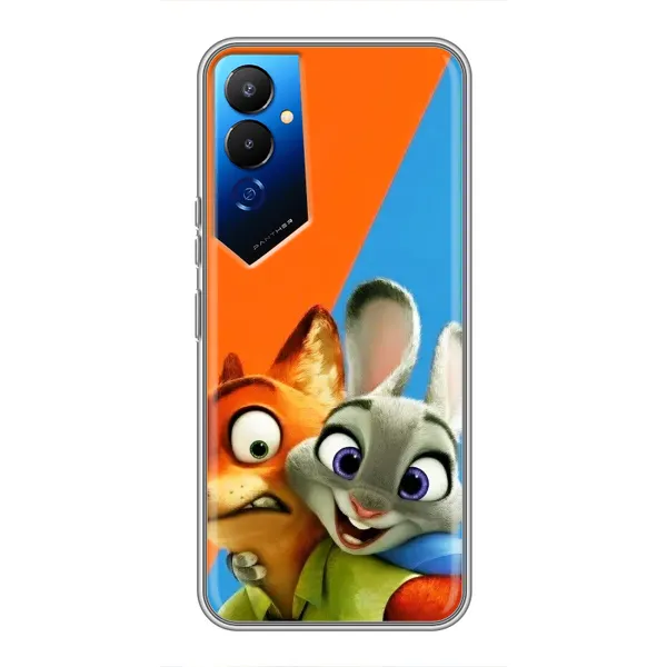 Чехол с рисунком «Ник и Хопс» для TECNO POVA 4 (LG7n) Чехол с рисунком «Ник и Хопс» для TECNO POVA 4 (LG7n)