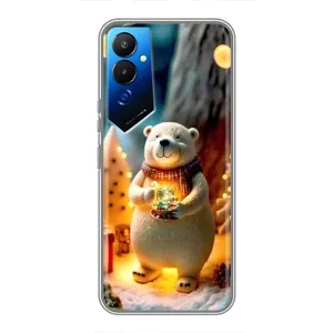 Чехлы на Новый Год Tecno POVA 4 (LG7n) (Новогодний ведмеженок)