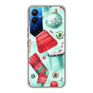 Чехол Санта Клаус для Tecno POVA 4 (LG7n) (Одежда)