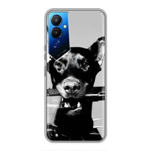 Чехол ДОБЕРМАН для Tecno POVA 4 (LG7n) (Опасный доберман)