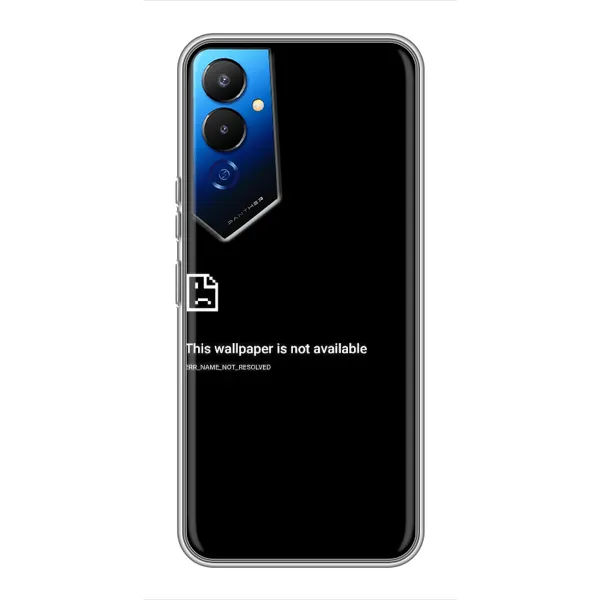 Чехол с рисунком «Ошибка» для TECNO POVA 4 (LG7n) Чехол с рисунком «Ошибка» для TECNO POVA 4 (LG7n)