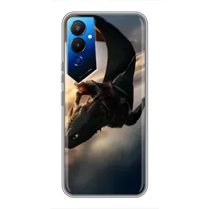 Чехол дракон Беззубик для Tecno POVA 4 (LG7n) (Полет Беззубика)
