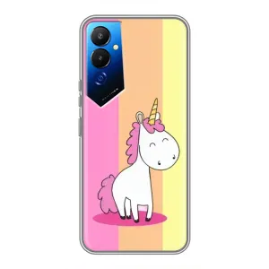 Чехол Unicorn на Tecno POVA 4 (LG7n) (Радужный Единорог)