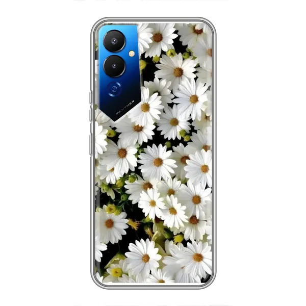 Чехол с рисунком «Рамка в ромашках» для TECNO POVA 4 (LG7n) Чехол с рисунком «Рамка в ромашках» для TECNO POVA 4 (LG7n)