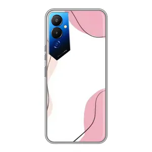 Чехол цветочный дизайн для Tecno POVA 4 (LG7n) (Розовый фон)