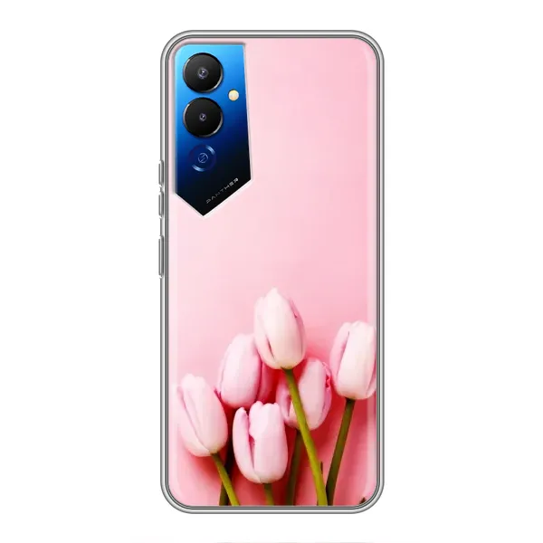 Чехол с рисунком «Розовые тюльпаны» для TECNO POVA 4 (LG7n) Чехол с рисунком «Розовые тюльпаны» для TECNO POVA 4 (LG7n)