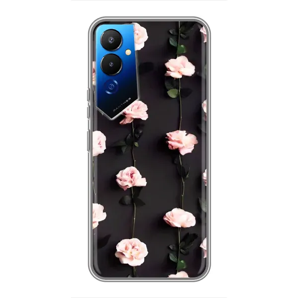 Чехол с рисунком «Розы» для TECNO POVA 4 (LG7n)