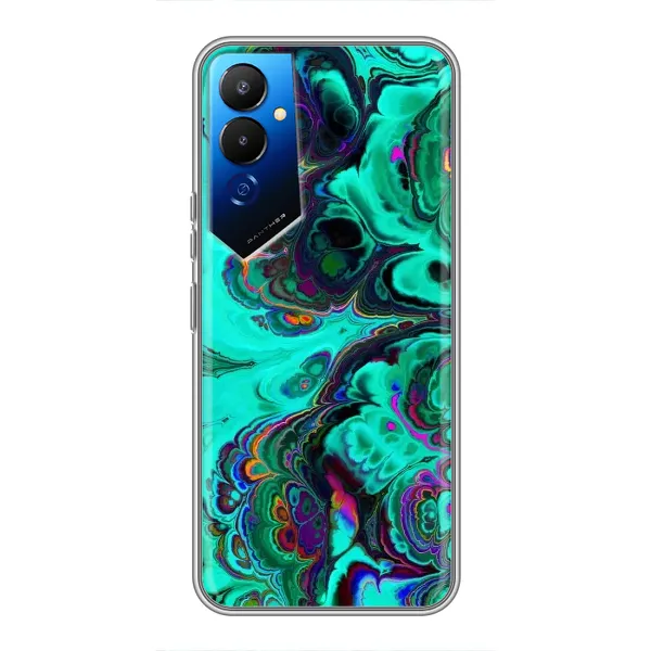 Чехол с рисунком «Салатный мрамор» для TECNO POVA 4 (LG7n) Чехол с рисунком «Салатный мрамор» для TECNO POVA 4 (LG7n)