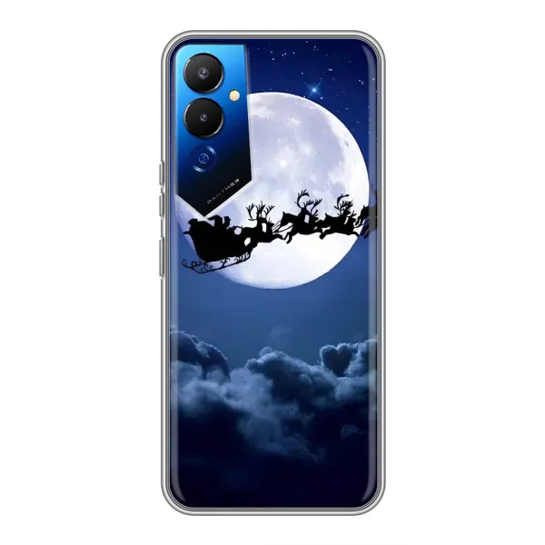 Чехол с рисунком «Санта - луна» для TECNO POVA 4 (LG7n) Чехол с рисунком «Санта - луна» для TECNO POVA 4 (LG7n)