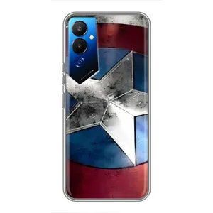 Чехол с Щитом Капитана Америки на Tecno POVA 4 (LG7n) (Щит Капитана Америки)