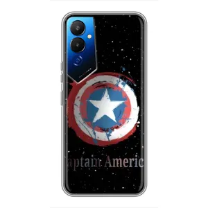Чехол с Щитом Капитана Америки на Tecno POVA 4 (LG7n) (Щит Капитана)