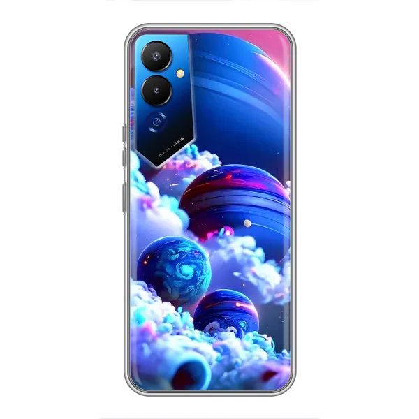 Чехол с рисунком «Синие планеты» для TECNO POVA 4 (LG7n) Чехол с рисунком «Синие планеты» для TECNO POVA 4 (LG7n)