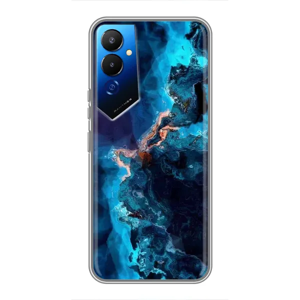 Чехол с рисунком «Синий мрамор» для TECNO POVA 4 (LG7n) Чехол с рисунком «Синий мрамор» для TECNO POVA 4 (LG7n)