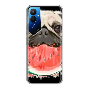 Чехол (ТПУ) Милые собачки для Tecno POVA 4 (LG7n) (Смешной Мопс)