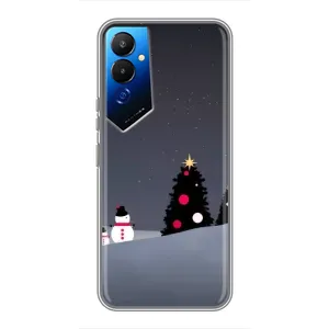 Чехлы на Новый Год Tecno POVA 4 (LG7n) (Снеговички)