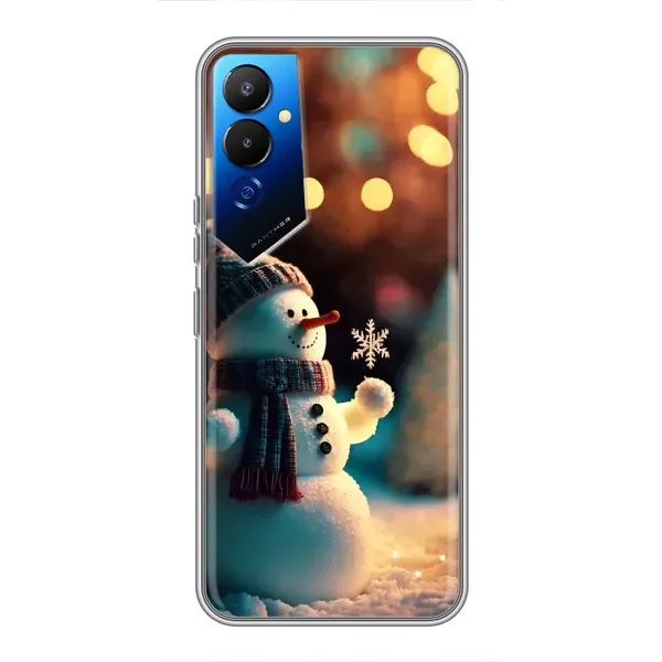 Чехол с рисунком «Снеговик праздничный» для TECNO POVA 4 (LG7n) Чехол с рисунком «Снеговик праздничный» для TECNO POVA 4 (LG7n)