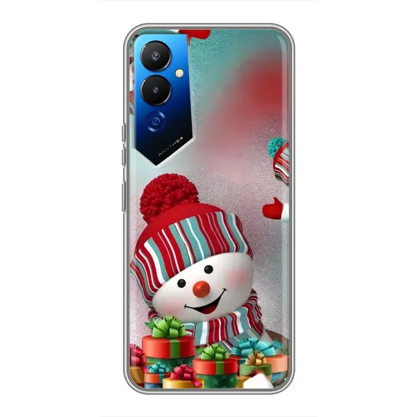 Чехол с рисунком «Снеговик в шапке» для TECNO POVA 4 (LG7n) Чехол с рисунком «Снеговик в шапке» для TECNO POVA 4 (LG7n)