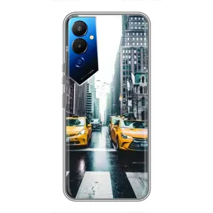Силиконовый бампер (Работники) на Tecno POVA 4 (LG7n) (Такси)