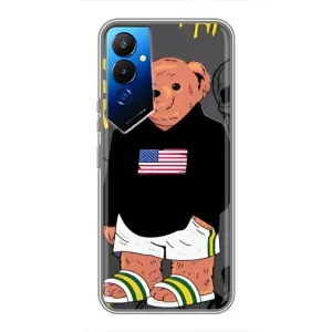 Чехлы Мишка Тедди для Техно Пова 4