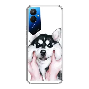 Бампер для Tecno POVA 4 (LG7n) с картинкой "Песики" (Собака Хаски)