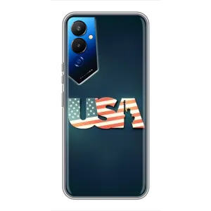 Чехол Флаг USA для Tecno POVA 4 (LG7n) (USA)