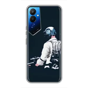 Чохол з картинкою "Герой Pubg" на Tecno POVA 4 (LG7n) (В екіперівці)