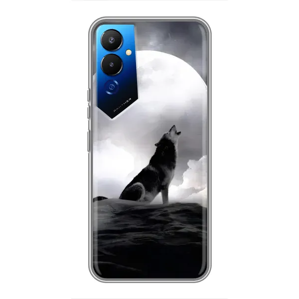Чехол с рисунком «Волк и луна» для TECNO POVA 4 (LG7n) Чехол с рисунком «Волк и луна» для TECNO POVA 4 (LG7n)