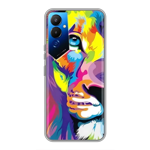 Чехол с рисунком «Яркий Лев» для TECNO POVA 4 (LG7n) Чехол с рисунком «Яркий Лев» для TECNO POVA 4 (LG7n)