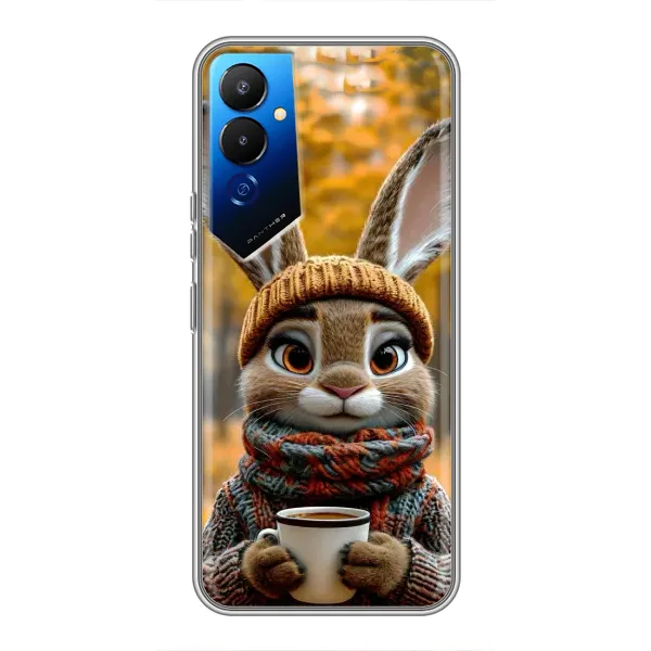 Чехол с рисунком «Зайчик с кофе» для TECNO POVA 4 (LG7n) Чехол с рисунком «Зайчик с кофе» для TECNO POVA 4 (LG7n)