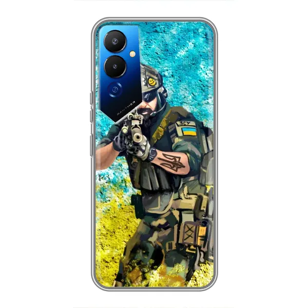 Чехол с рисунком «ЗСУ Воин» для TECNO POVA 4 (LG7n) Чехол с рисунком «ЗСУ Воин» для TECNO POVA 4 (LG7n)