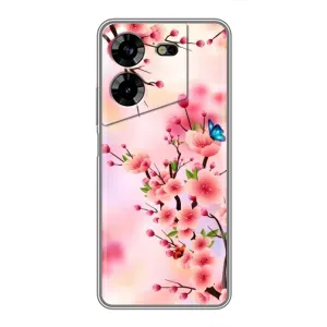 Чехол с принтом САКУРЫ на Tecno POVA 5 (LG7n) (Бабочки на сакуре)