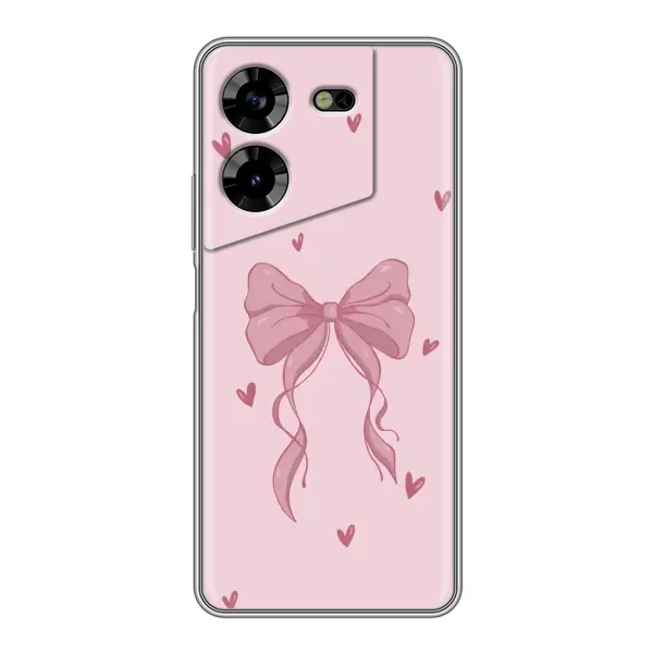 Чехол с рисунком «Бант на розовом» для TECNO POVA 5 (LG7n) Чехол с рисунком «Бант на розовом» для TECNO POVA 5 (LG7n)
