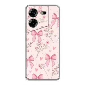 Чехол банты для Tecno POVA 5 (LG7n) (Банты с цветами)