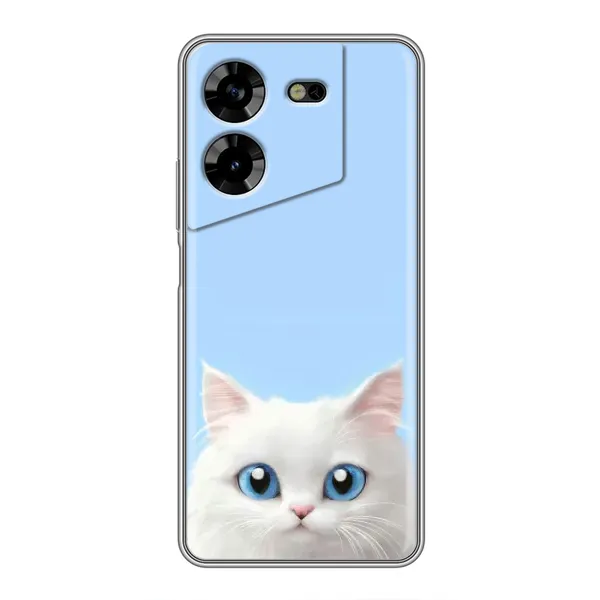 Чехол с рисунком «Белый кот» для TECNO POVA 5 (LG7n) Чехол с рисунком «Белый кот» для TECNO POVA 5 (LG7n)