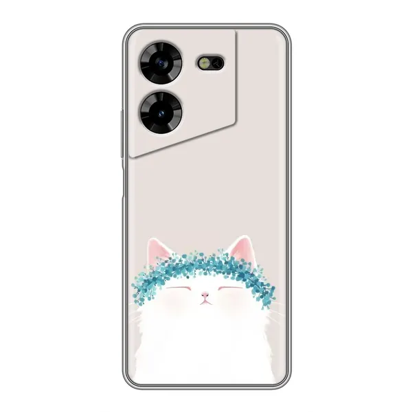 Чехол с рисунком «Белый котик» для TECNO POVA 5 (LG7n) Чехол с рисунком «Белый котик» для TECNO POVA 5 (LG7n)