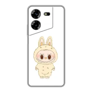 Чохол з принтом Лабубу для Tecno POVA 5 (LG7n) (Бежевий Лабубу)