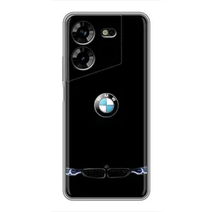 Силіконовий бампер з картинкою машини на Tecno POVA 5 (LG7n) (Чорний BMW)