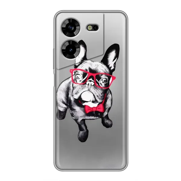 Чехол с рисунком «Бульдог в очках» для TECNO POVA 5 (LG7n) Чехол с рисунком «Бульдог в очках» для TECNO POVA 5 (LG7n)
